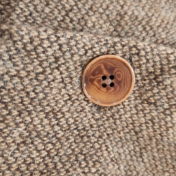 Ralph Lauren Purple Label Collection Cashmere Alpaca Brown Blazer Herringbone - Picture 10 of 11